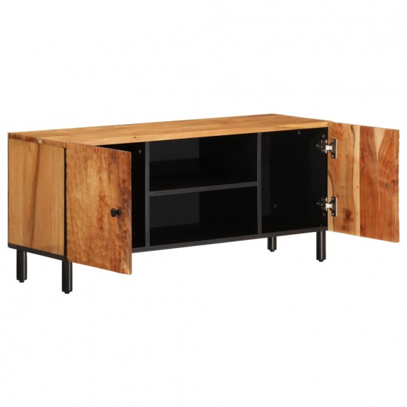 Meuble TV 105x33x46 cm Bois d'acacia massif