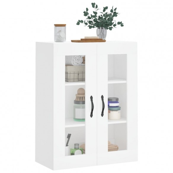 Armoire murale blanc 69,5x34x90 cm bois d'ingénierie