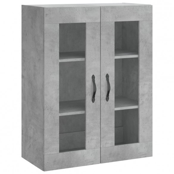 Armoire murale gris béton 69,5x34x90 cm bois d'ingénierie