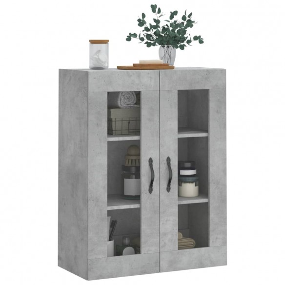 Armoire murale gris béton 69,5x34x90 cm bois d'ingénierie