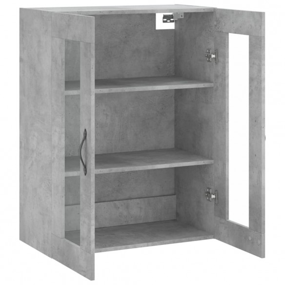 Armoire murale gris béton 69,5x34x90 cm bois d'ingénierie