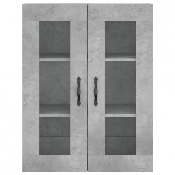 Armoire murale gris béton 69,5x34x90 cm bois d'ingénierie