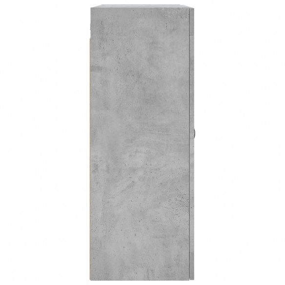 Armoire murale gris béton 69,5x34x90 cm bois d'ingénierie