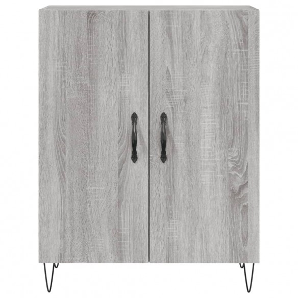 Buffet haut Sonoma gris 69,5x34x180 cm Bois d'ingénierie