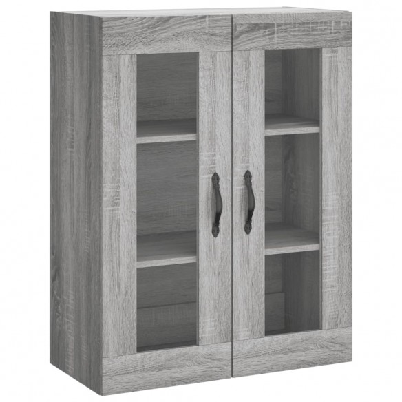 Armoire murale sonoma gris 69,5x34x90 cm bois d'ingénierie