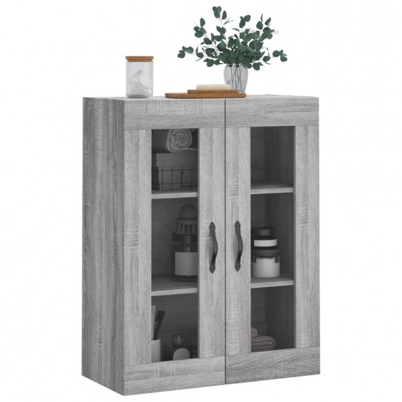 Armoire murale sonoma gris 69,5x34x90 cm bois d'ingénierie