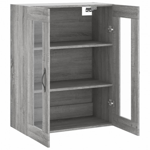 Armoire murale sonoma gris 69,5x34x90 cm bois d'ingénierie