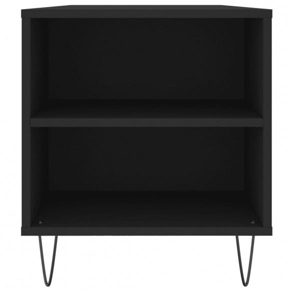 Table basse noir 102x44,5x50 cm bois d'ingénierie