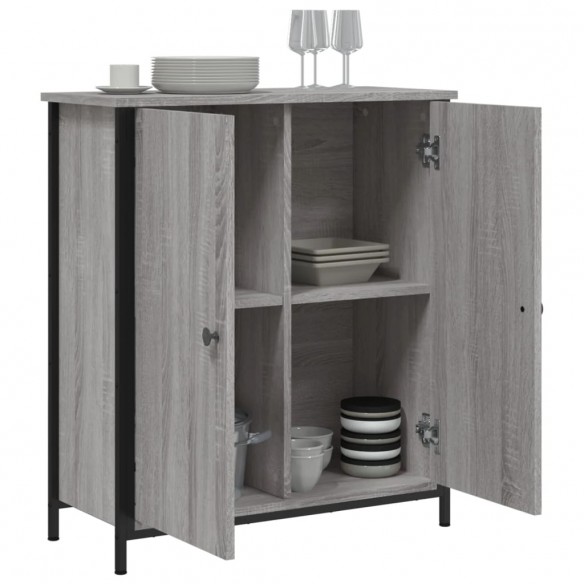 Buffet sonoma gris 70x30x80 cm bois d'ingénierie