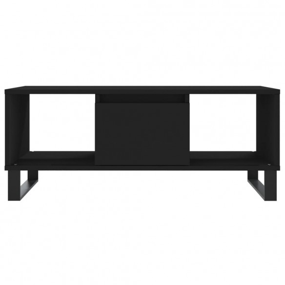 Table basse Noir 90x50x36,5 cm Bois d'ingénierie