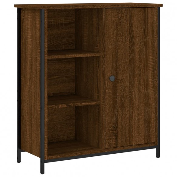 Buffet chêne marron 70x30x80 cm bois d'ingénierie