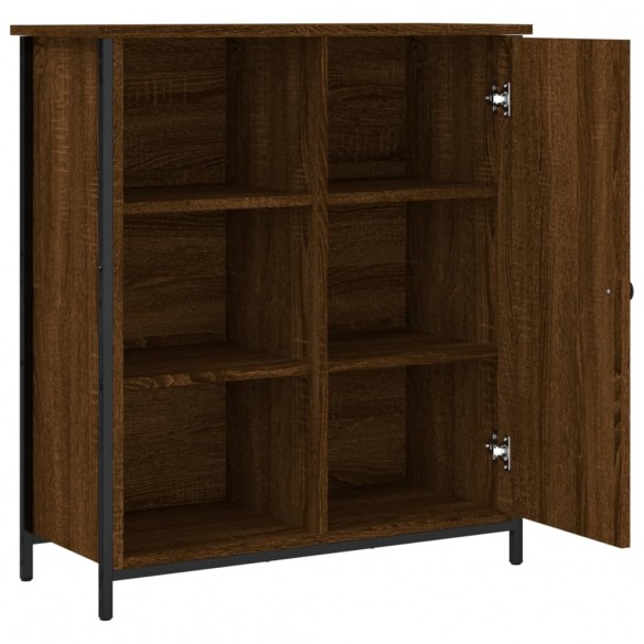 Buffet chêne marron 70x30x80 cm bois d'ingénierie