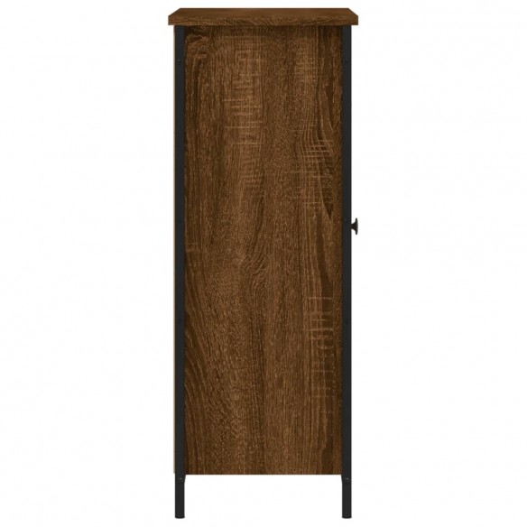 Buffet chêne marron 70x30x80 cm bois d'ingénierie