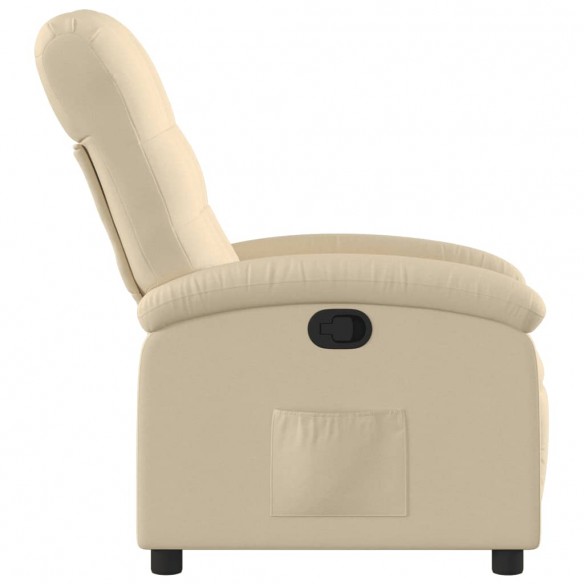 Fauteuil inclinable Crème Tissu