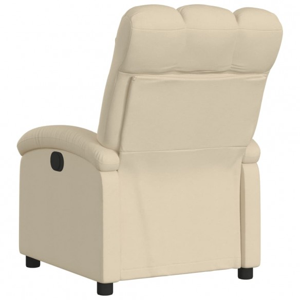 Fauteuil inclinable Crème Tissu