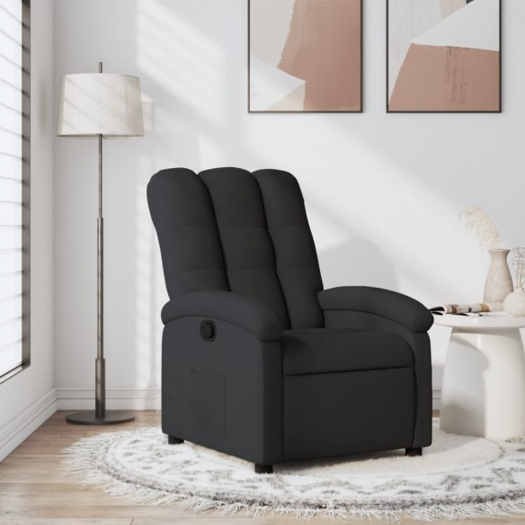 Fauteuil inclinable Noir Tissu