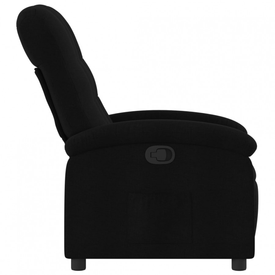 Fauteuil inclinable Noir Tissu Fauteuil inclinable Noir Tissu