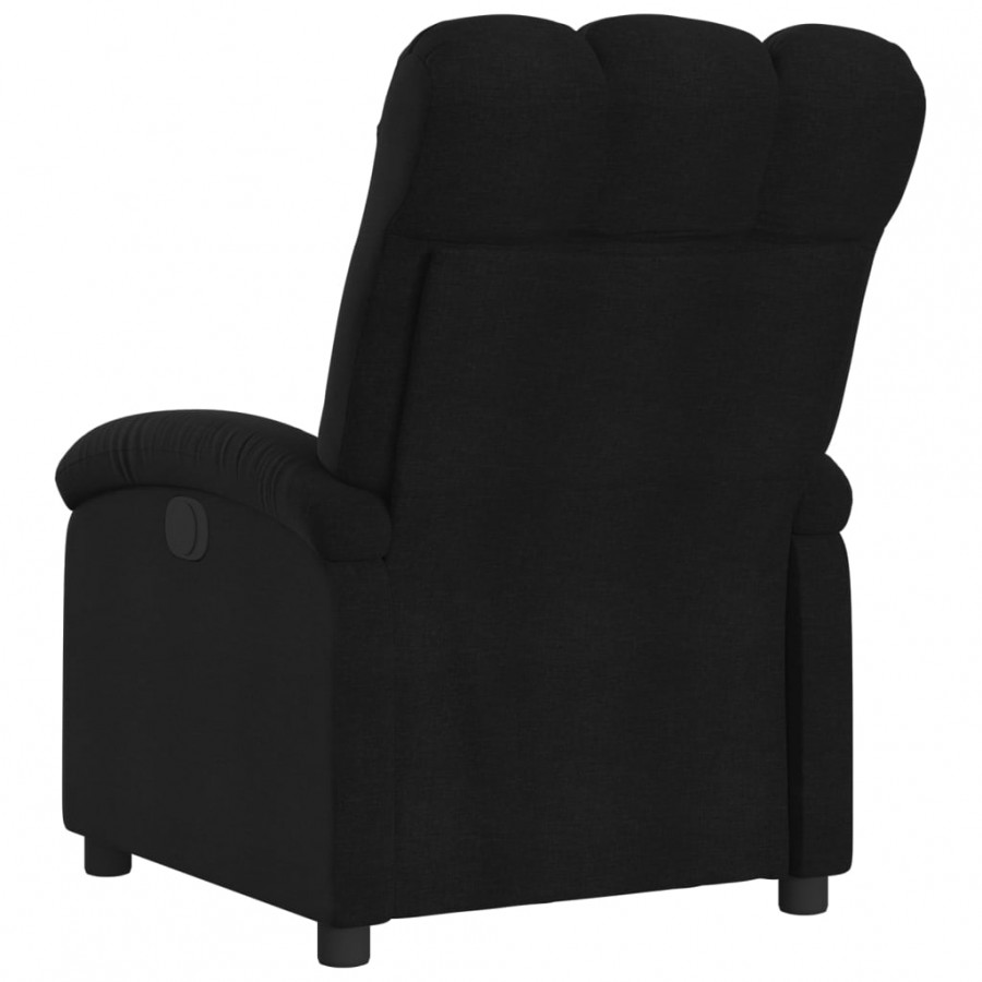 Fauteuil inclinable Noir Tissu Fauteuil inclinable Noir Tissu