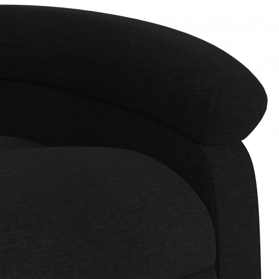 Fauteuil inclinable Noir Tissu Fauteuil inclinable Noir Tissu