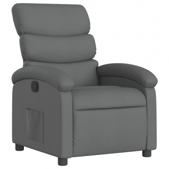 Fauteuil inclinable Gris foncé Tissu