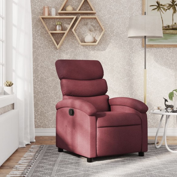 Fauteuil inclinable Rouge bordeaux Tissu