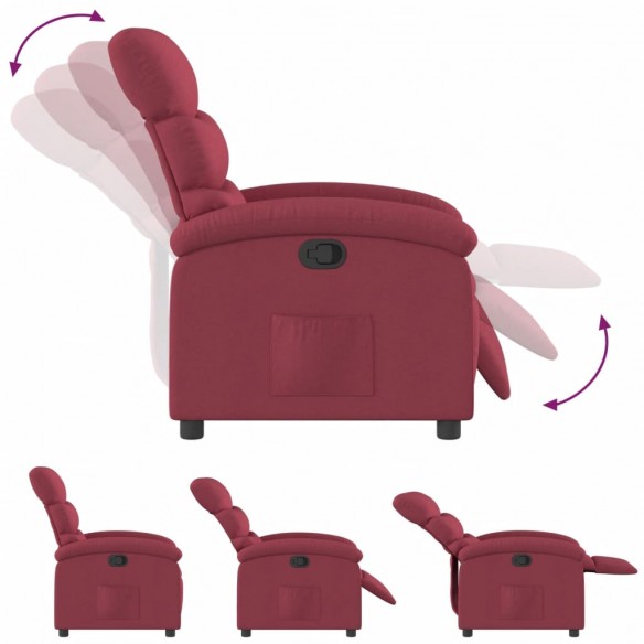 Fauteuil inclinable Rouge bordeaux Tissu