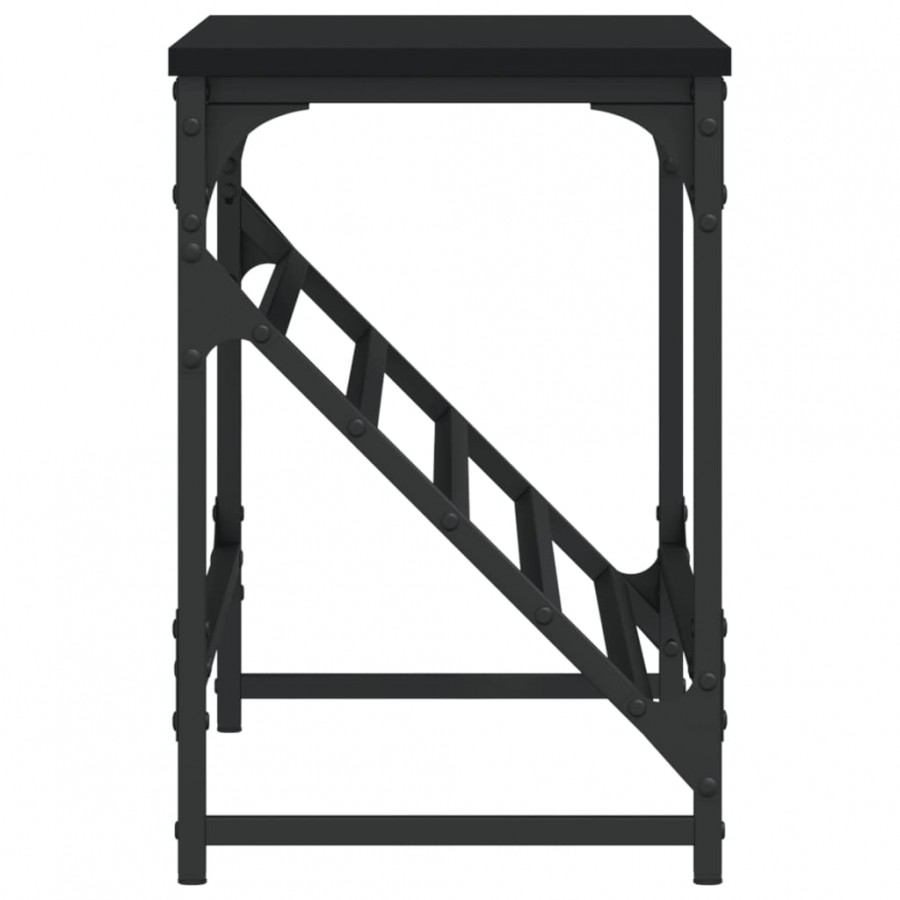 Étagère à chaussures noir 90x30x45 cm bois d'ingénierie
