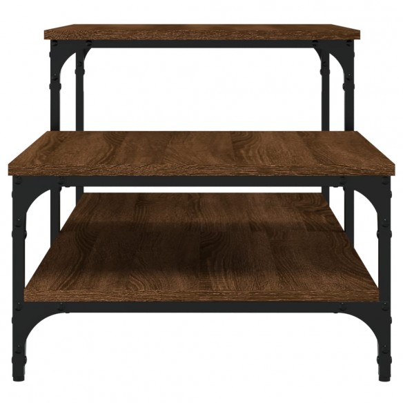 Table basse chêne marron 100x50,5x45 cm bois d'ingénierie