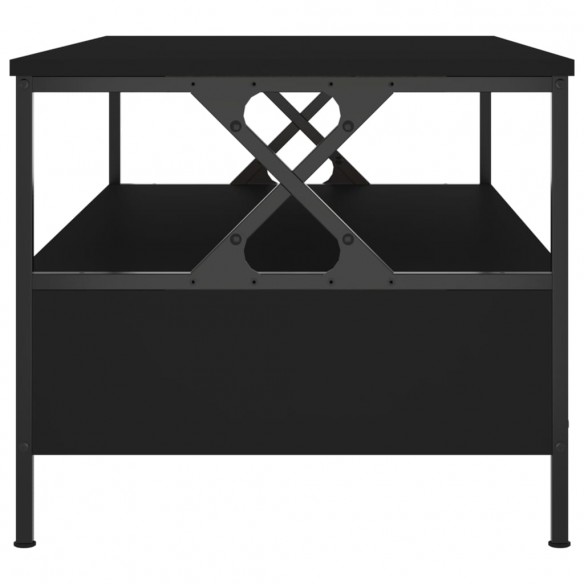 Table basse noir 100x51x45 cm bois d'ingénierie