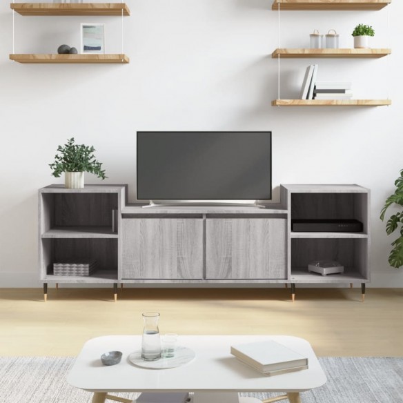 Meuble TV Sonoma gris 160x35x55 cm Bois d'ingénierie