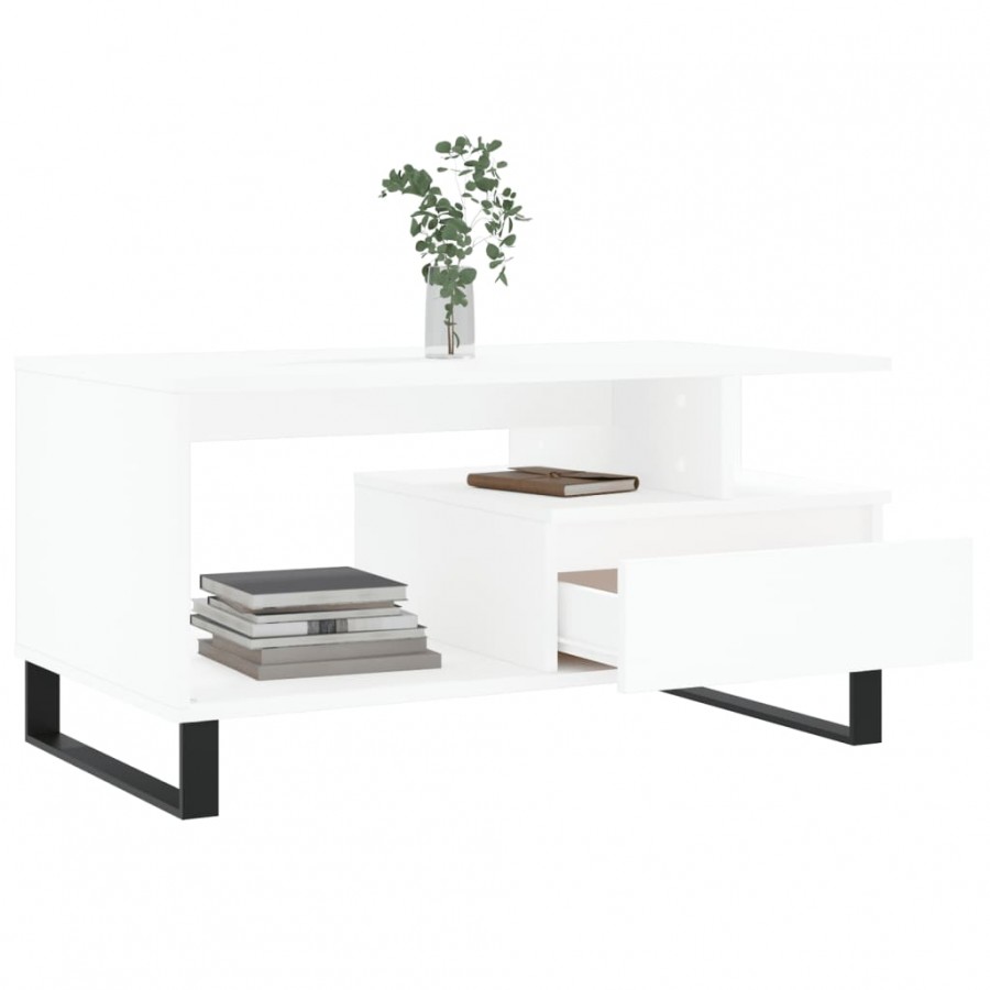 Table basse Blanc 90x49x45 cm  Table basse Blanc 90x49x45 cm