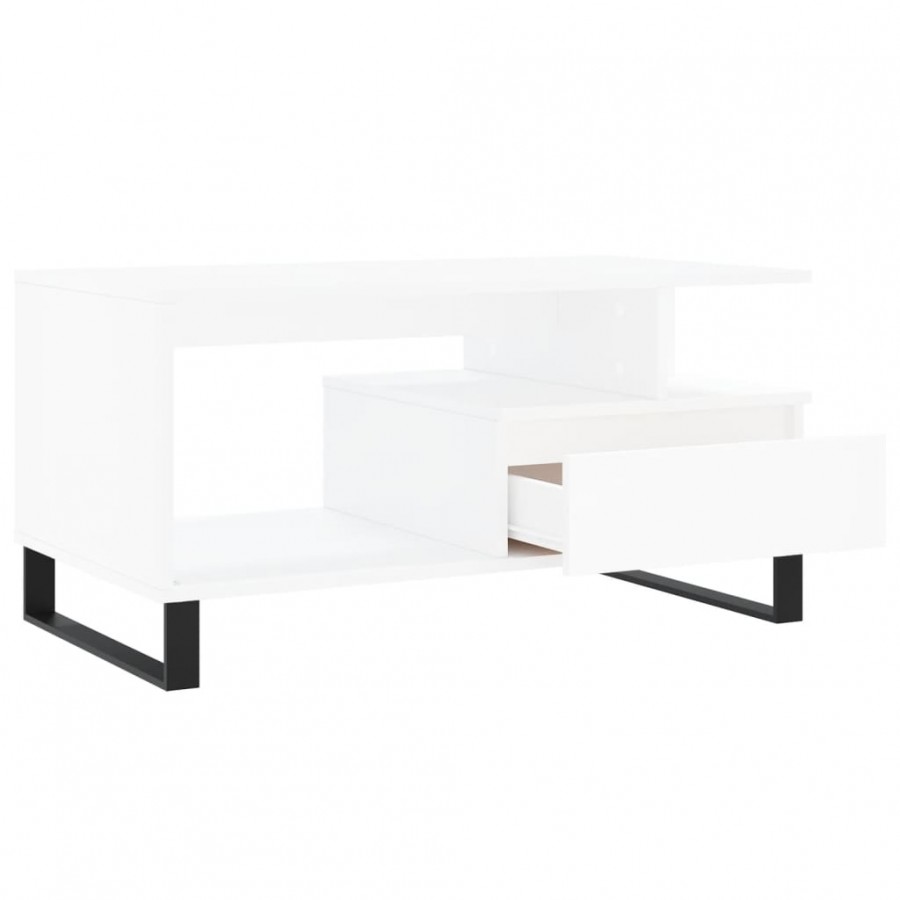 Table basse Blanc 90x49x45 cm  Table basse Blanc 90x49x45 cm