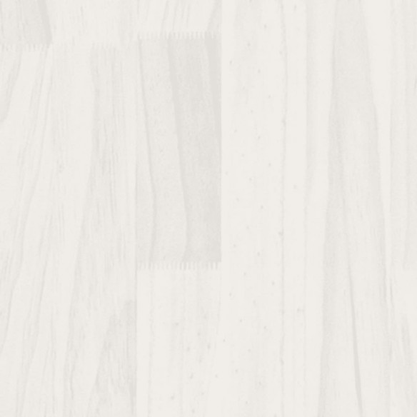 Cadre de lit Blanc Bois de pin massif 90x190 cm Simple
