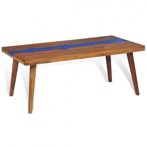 Table basse Teck Résine 100 x 50 x 40 cm