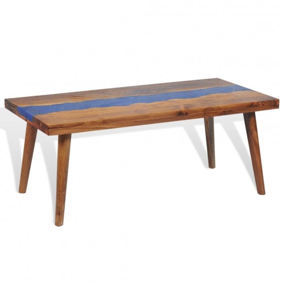 Table basse Teck Résine 100 x 50 x 40 cm
