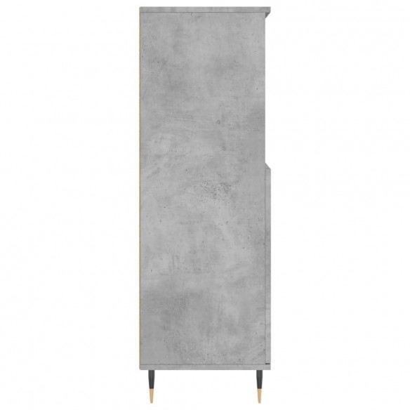 Buffet haut Gris béton 60x36x110 cm Bois d'ingénierie