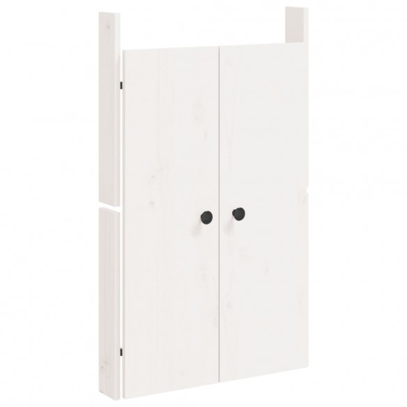 Armoire de cuisine d'extérieur blanc bois de pin massif