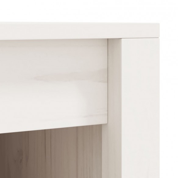 Armoire de cuisine d'extérieur blanc bois de pin massif