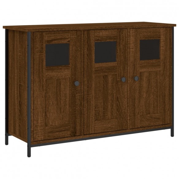 Buffet chêne marron 100x35x70 cm bois d'ingénierie