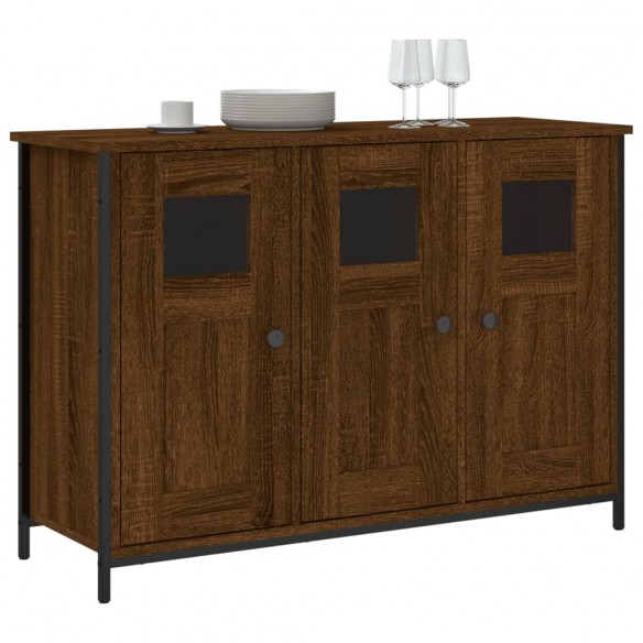 Buffet chêne marron 100x35x70 cm bois d'ingénierie