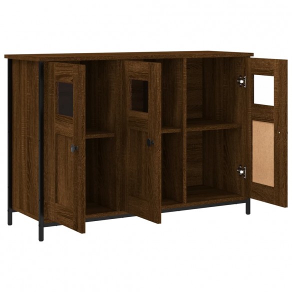 Buffet chêne marron 100x35x70 cm bois d'ingénierie