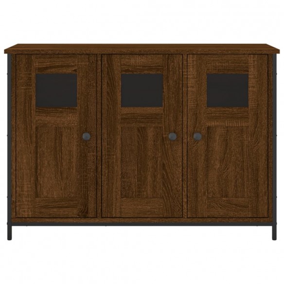 Buffet chêne marron 100x35x70 cm bois d'ingénierie