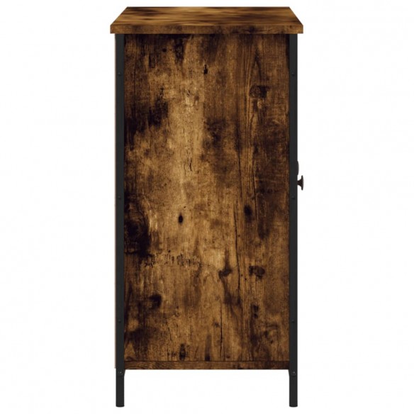 Buffet chêne fumé 100x35x70 cm bois d'ingénierie