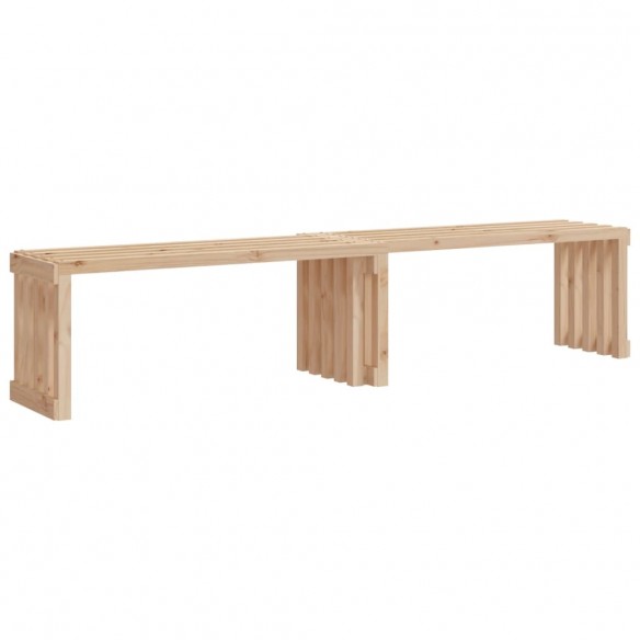 Banc de jardin extensible 212,5x40,5x45 cm bois massif de pin