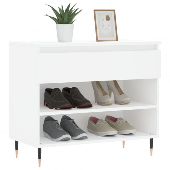 Armoire à chaussures Blanc 70x36x60 cm Bois d'ingénierie