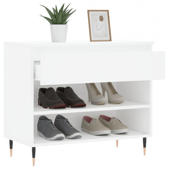 Armoire à chaussures Blanc 70x36x60 cm Bois d'ingénierie