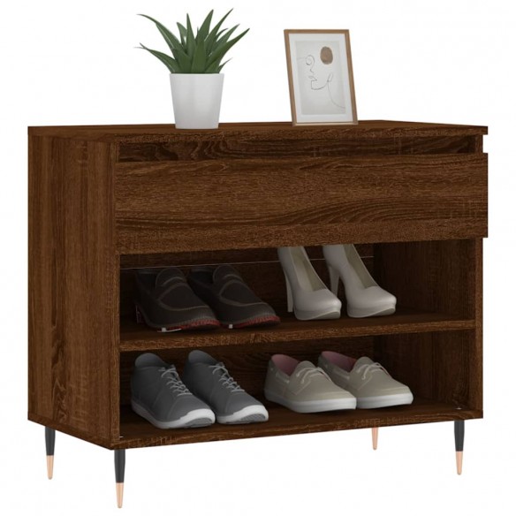 Armoire à chaussures Chêne marron 70x36x60 cm Bois d'ingénierie