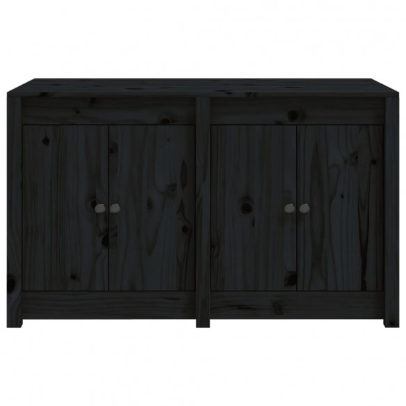 Armoire de cuisine d'extérieur noir 106x55x64cm bois pin massif