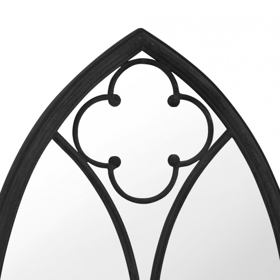 Miroir Noir 100x45 cm Fer pour utilisation à l'intérieur