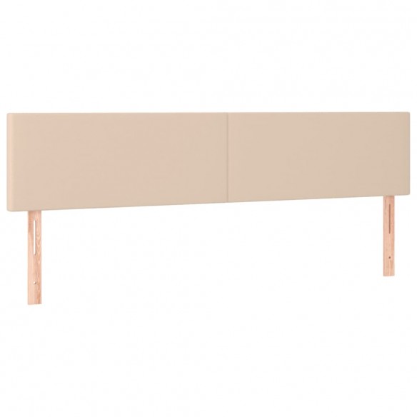 Têtes de lit 2 pcs Cappuccino 90x5x78/88 cm Similicuir